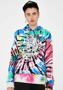 Ed Hardy Tops By Appointment Only Tie Dye Hoodie