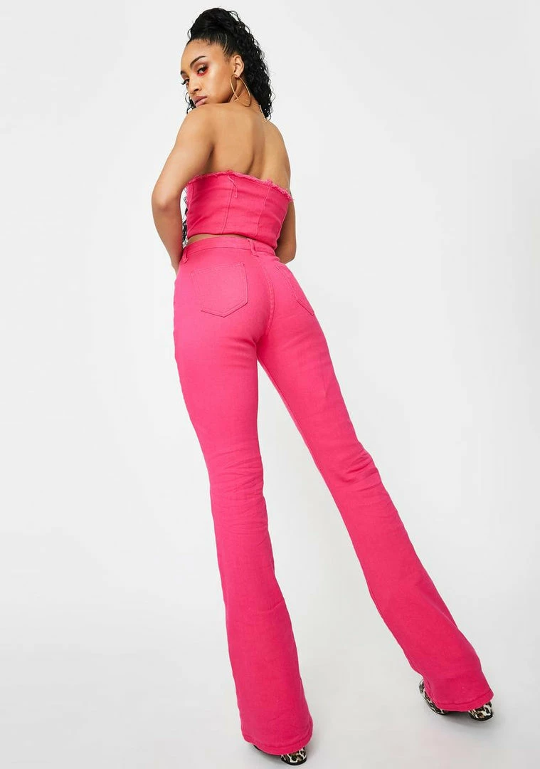 New π Elsie & Fred Bottoms Marissa Hot Pink Bootcut π Jeans β 6 Elsie & Fred Bottoms Marissa Hot Pink Bootcut Jeans