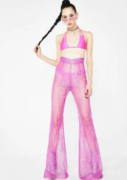 Elsie & Fred Walking In Memphis Glitter Flares Bottoms