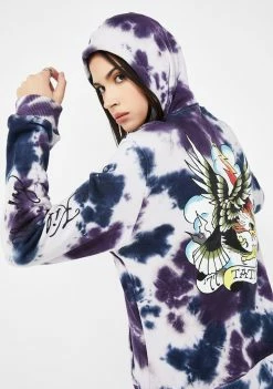 Best Pirce ๐ Ed Hardy Eagle Tie Dye Hoodie Tops ๐ฅฐ 11 Ed Hardy Eagle Tie Dye Hoodie Tops