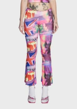 Elsie & Fred Pleasure Print Low Rise Trousers