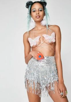 Elsie & Fred Silver La Bamba Hot Pants