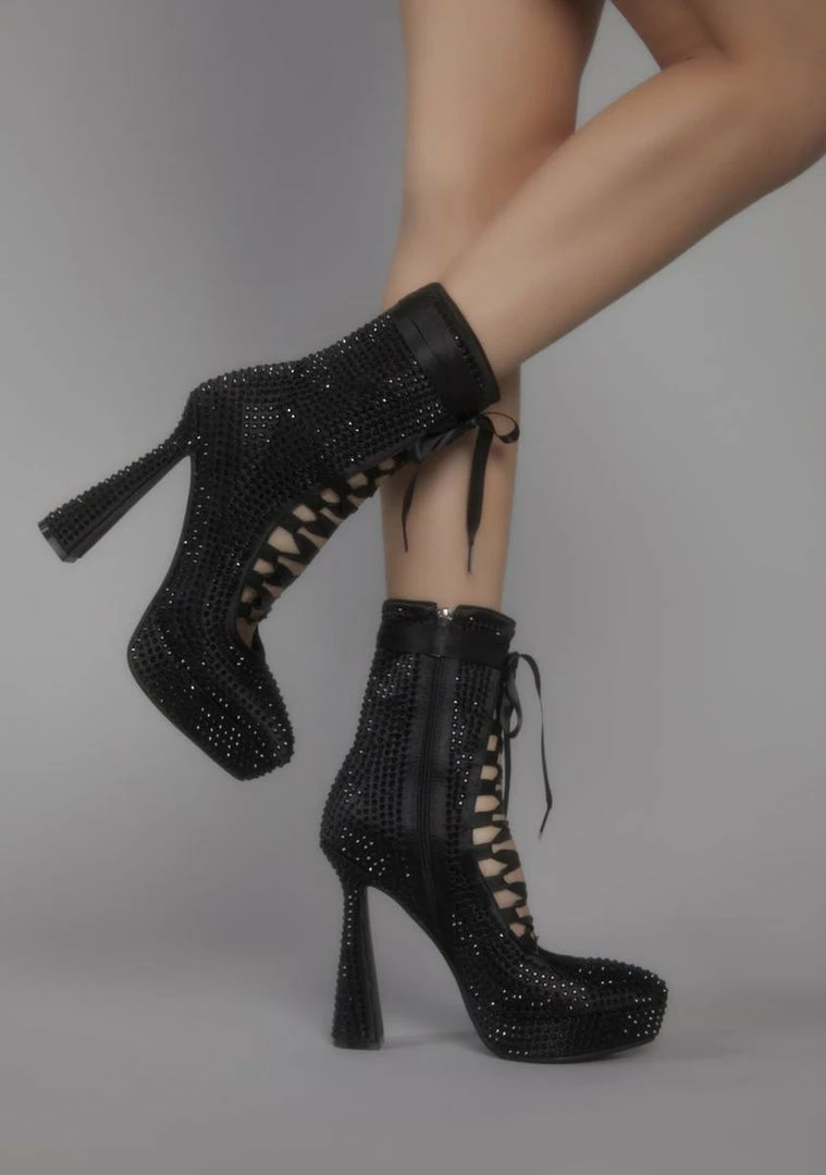 Best reviews of โ Unholy Platform ๐ฅพ Boots Vamp Or Die Rhinestone Booties ๐ 3 Unholy Platform Boots Vamp Or Die Rhinestone Booties