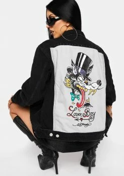 Ed Hardy Forever Lover Denim Jacket Outerwear