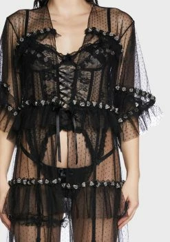 Unholy Midnight Honeymoon Sheer Robe