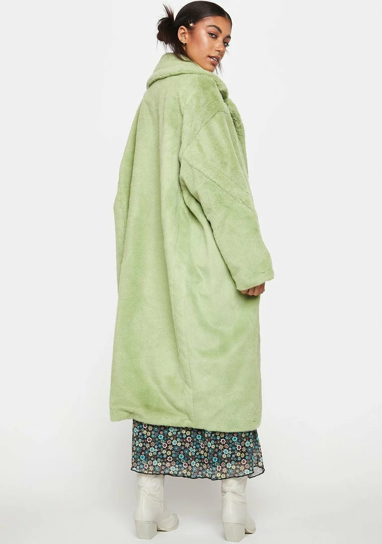 Buy 😍 Noize Outerwear Moss Estelle Faux Fur 🧥 Coat 🥰 6 Noize Outerwear Moss Estelle Faux Fur Coat