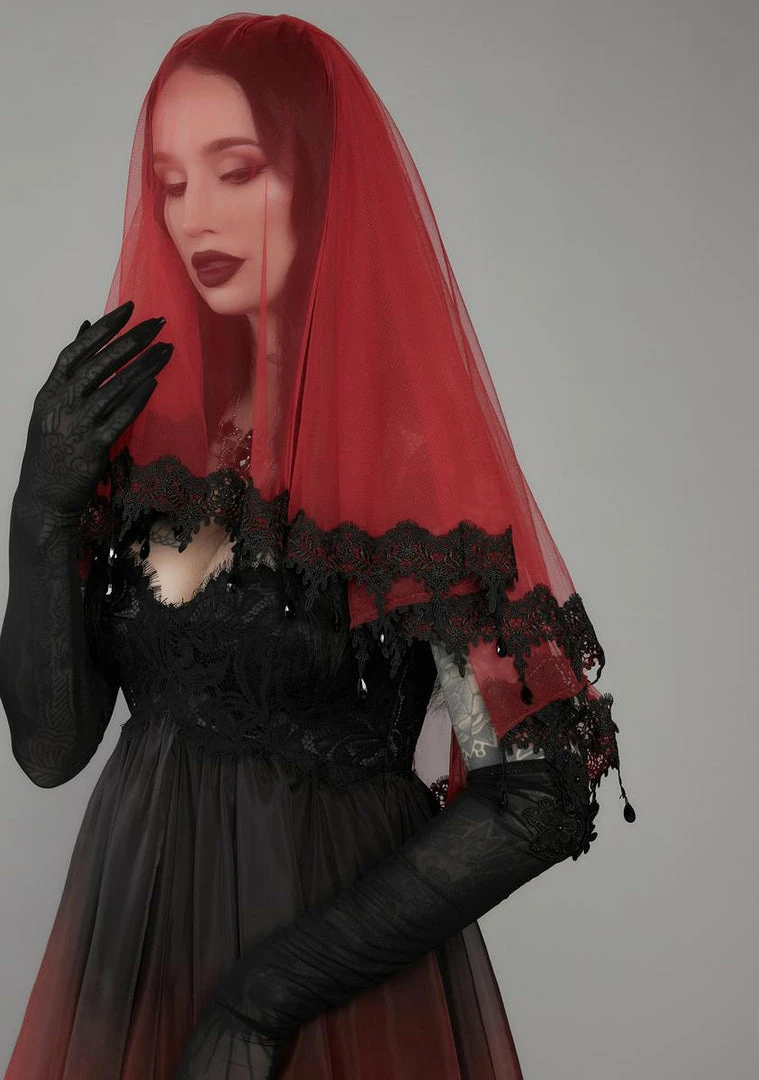 Coupon ๐งจ Unholy Sympathy For The Devil Lace Veil Headpieces ๐ 4 Unholy Sympathy For The Devil Lace Veil Headpieces