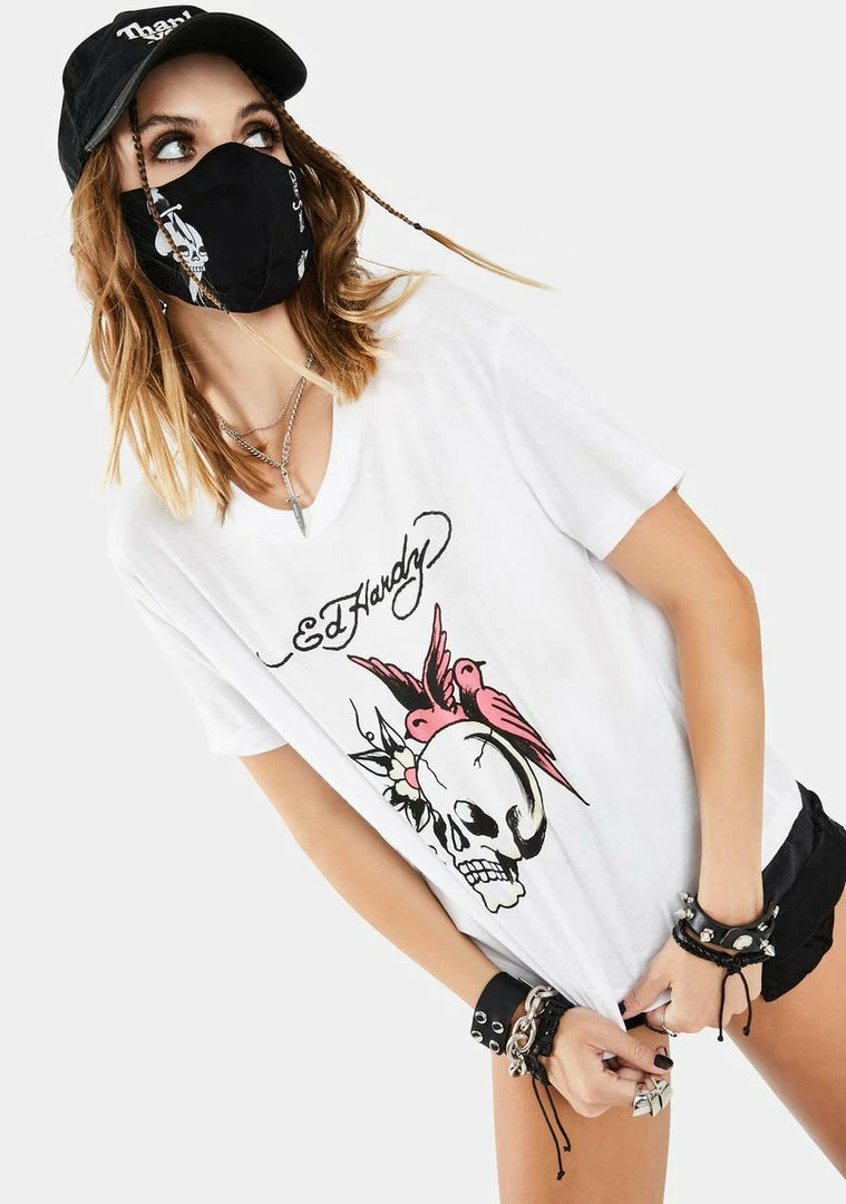 New ๐ฅ Ed Hardy Skull Sparrow Graphic Tee ๐ 3 Ed Hardy Skull Sparrow Graphic Tee