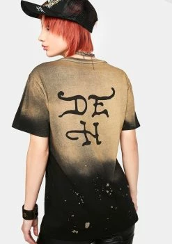 Deals 🥰 Ed Hardy Tops Black Bleach Graphic Tee ✨ 9 Ed Hardy Tops Black Bleach Graphic Tee