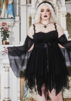 Unholy Mini Plus Minutes To Midnight Chiffon Dress