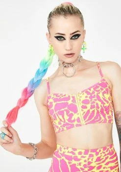 Elsie & Fred Tops Superfly Leopard Crop Top