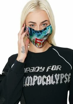 Wholesale ๐งจ DAMAGE Face Masks Rainbow Tyo X Sars Mask ๐ 9 DAMAGE Face Masks Rainbow Tyo X Sars Mask