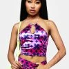 Buy ๐ฏ Elsie & Fred Betty Blue Keyhole Halter Crop Top ๐ 2 Elsie & Fred Betty Blue Keyhole Halter Crop Top