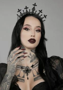 Unholy Hair Accessories Empress Of The Dark Cross Headband