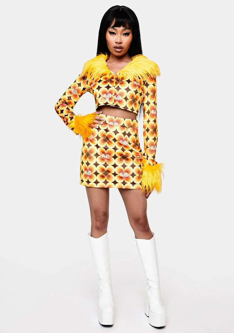 Cheap โญ Elsie & Fred Fran Velour A-Line Mini ๐ Skirt ๐ 5 Elsie & Fred Fran Velour A-Line Mini Skirt