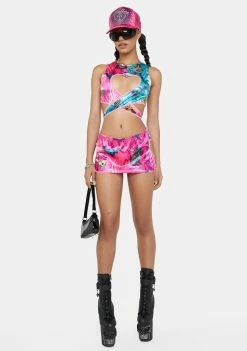 Best deal ✔️ DAMAGE Tops Heart 2 Way Crop Top 👏 9 DAMAGE Tops Heart 2 Way Crop Top