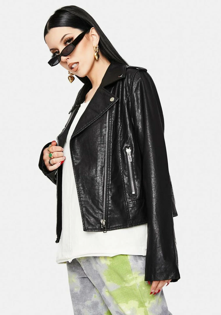 Top 10 ๐ Noize Outerwear Ivana Vegan Leather Moto Jacket ๐งจ 4 Noize Outerwear Ivana Vegan Leather Moto Jacket