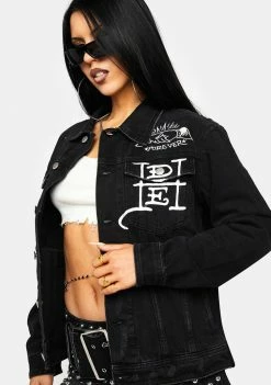 Best reviews of ๐ Ed Hardy Forever Lover Denim Jacket Outerwear ๐ 9 Ed Hardy Forever Lover Denim Jacket Outerwear