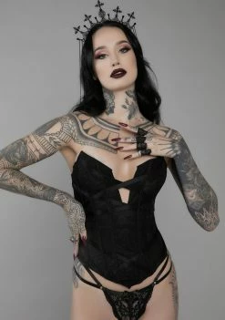 Unholy Invite Me In 3-Piece Lingerie Set