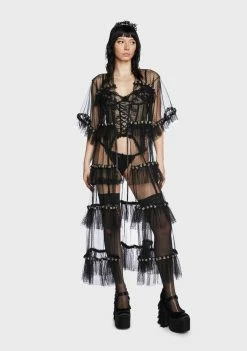 Flash Sale ๐ Unholy Midnight Honeymoon Sheer Robe ๐ 10 Unholy Midnight Honeymoon Sheer Robe
