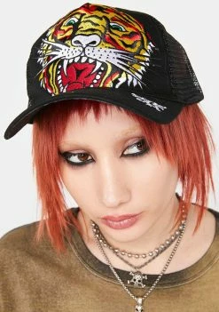 Ed Hardy Hats Tiger Trucker Hat