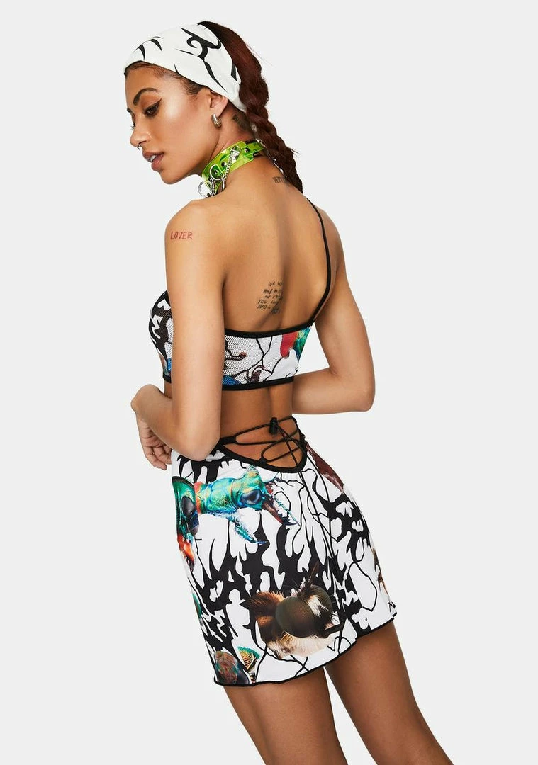 Hot Sale โญ DAMAGE Tops Mesh One Shoulder Crop Top ๐คฉ 6 DAMAGE Tops Mesh One Shoulder Crop Top