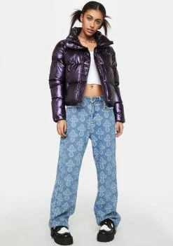 Noize Outerwear Violet Coco Puffer Jacket