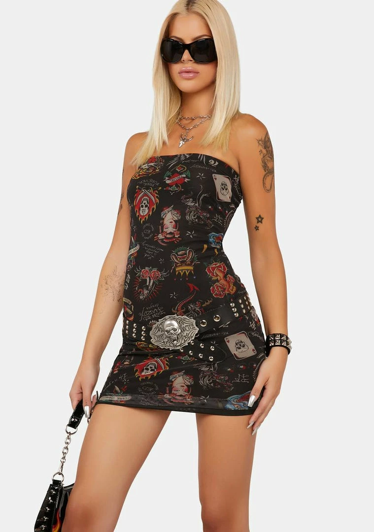 Cheap 🔥 Ed Hardy Club 👗 Dresses Flashboard Tube Mini 👗 Dress 😍 4 Ed Hardy Club Dresses Flashboard Tube Mini Dress