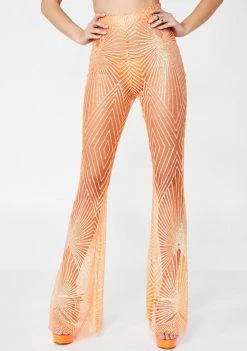 Elsie & Fred Juiced Walking In Memphis Glitter Flares