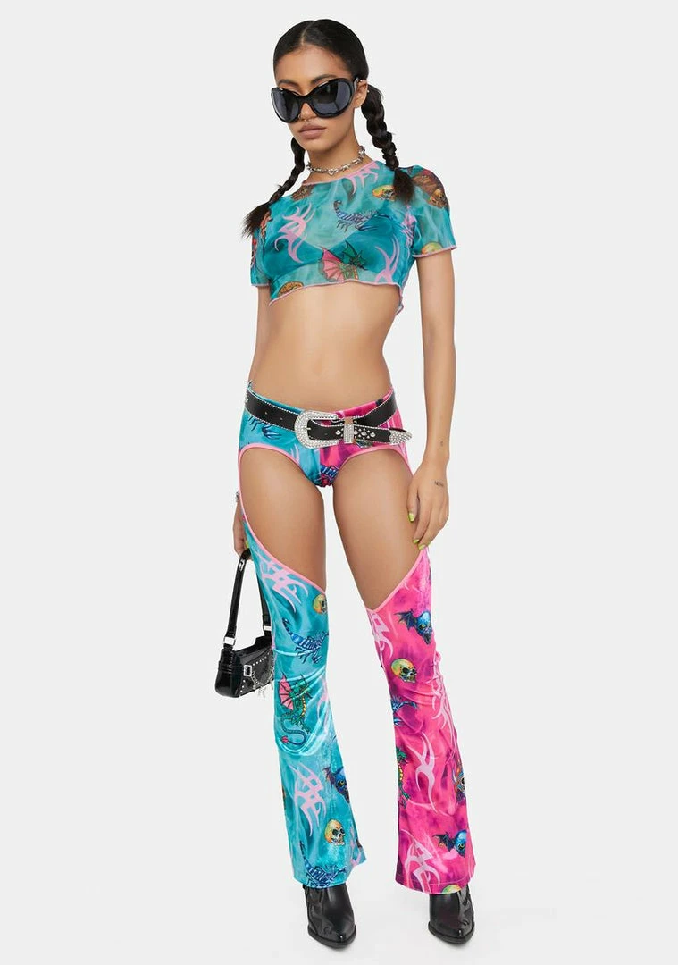 Outlet ๐ DAMAGE Mesh Crop Top Sheer Crop Top ๐งจ 5 DAMAGE Mesh Crop Top Sheer Crop Top