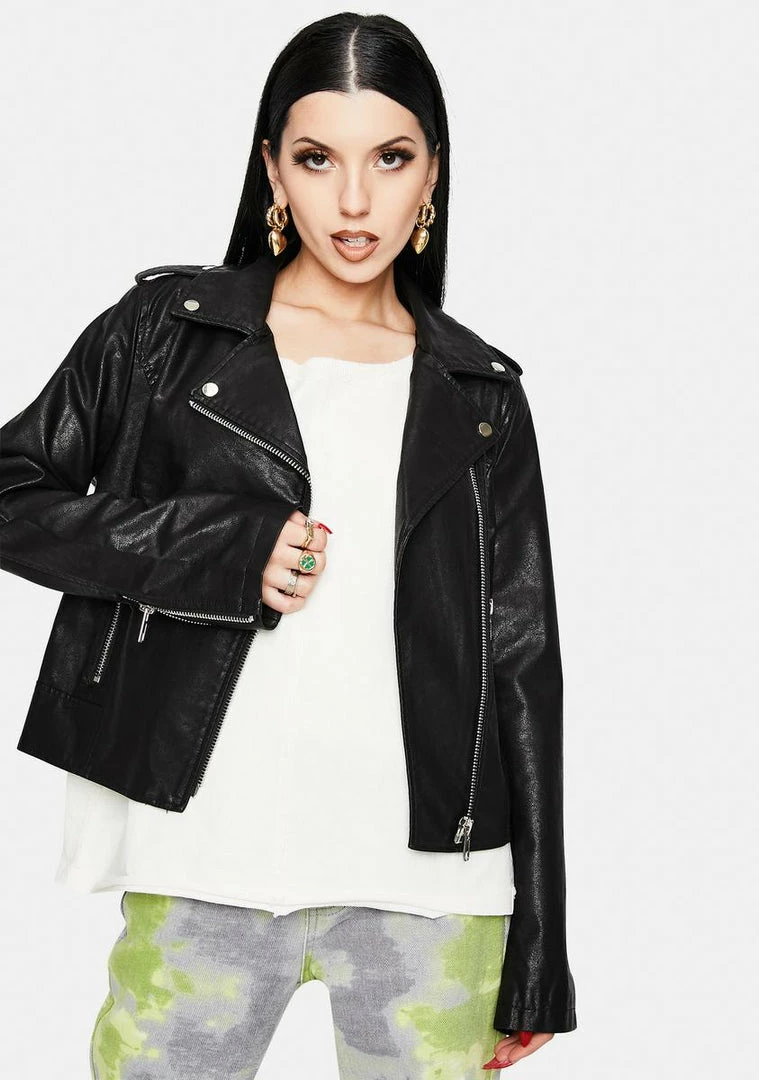 Top 10 ๐ Noize Outerwear Ivana Vegan Leather Moto Jacket ๐งจ 3 Noize Outerwear Ivana Vegan Leather Moto Jacket