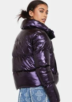 Noize Outerwear Violet Coco Puffer Jacket