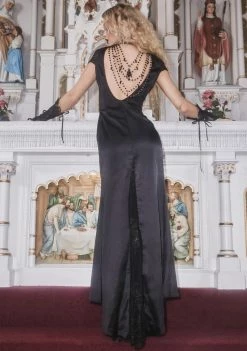 Unholy Midi & Maxi Perilous Processional Satin Dress