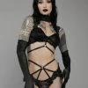 Best Pirce 👏 Unholy Twilight Kisses 3-Piece Lingerie Set Bondage ⭐ 2 Unholy Twilight Kisses 3-Piece Lingerie Set Bondage