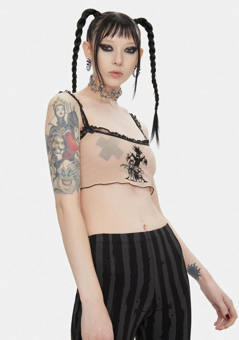 Buy โ DAMAGE X Yenta Yen Nude Mesh Top ๐ 4 DAMAGE X Yenta Yen Nude Mesh Top