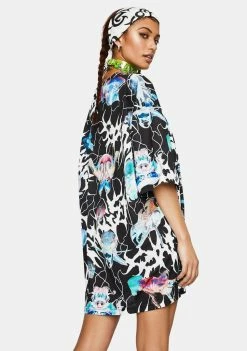 Coupon ๐ DAMAGE Black Abstract Tee ๐ 9 DAMAGE Black Abstract Tee