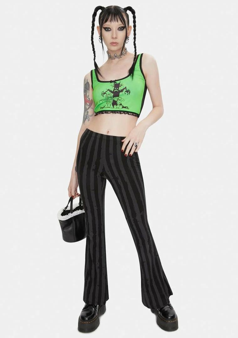 Hot Sale โ DAMAGE X Yenta Yen Green Crop Top ๐งจ 5 DAMAGE X Yenta Yen Green Crop Top