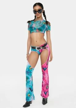 Brand new 🤩 DAMAGE Heart Flare Pants 😉 8 DAMAGE Heart Flare Pants