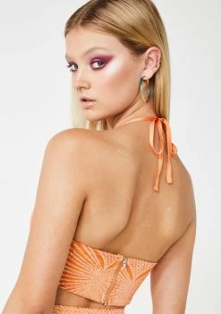 New π Elsie & Fred Tops Walking In Memphis Glitter Halter Top π 9 Elsie & Fred Tops Walking In Memphis Glitter Halter Top