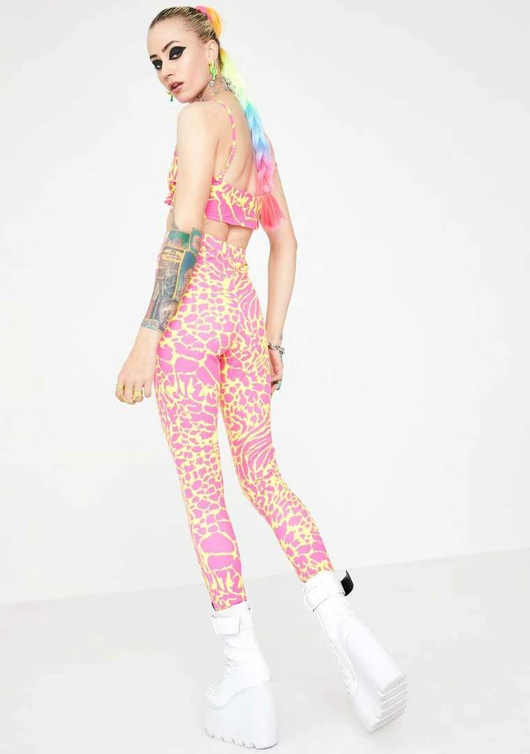 New ⨠Elsie & Fred Bottoms Superfly Leopard Print Leggings 𧨠6 Elsie & Fred Bottoms Superfly Leopard Print Leggings