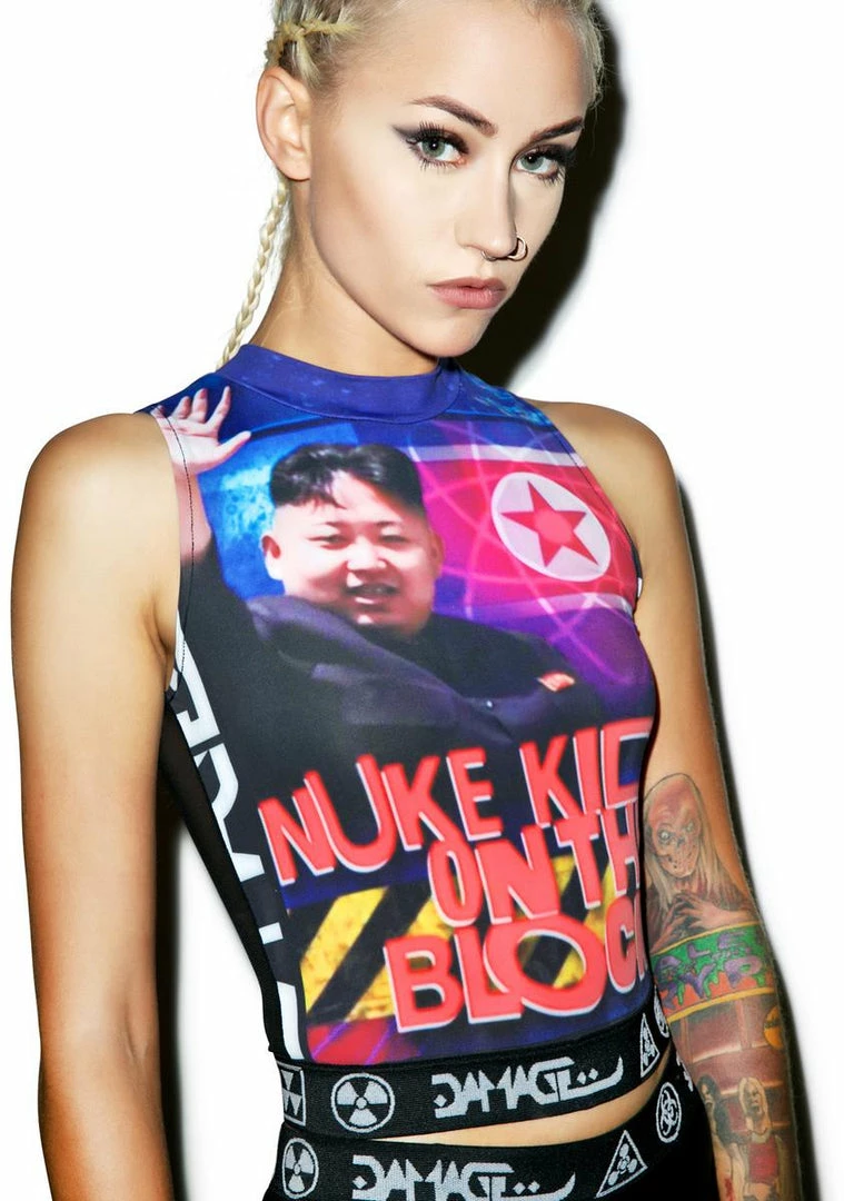 Outlet π DAMAGE Nuke Kid On The Block Crop Top Tops π 6 DAMAGE Nuke Kid On The Block Crop Top Tops