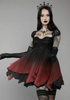 Unholy Blood And Lust Ombre Mini Dress Dresses
