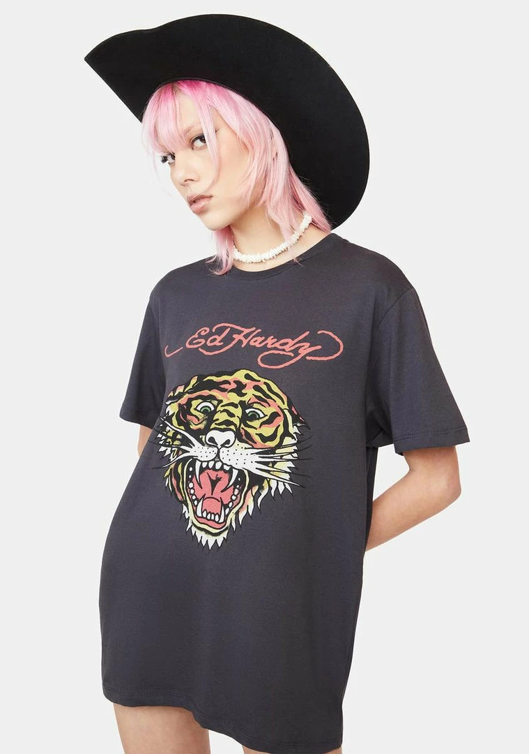 Promo π Ed Hardy Tiger Head Graphic Tee Tops π€© 4 Ed Hardy Tiger Head Graphic Tee Tops
