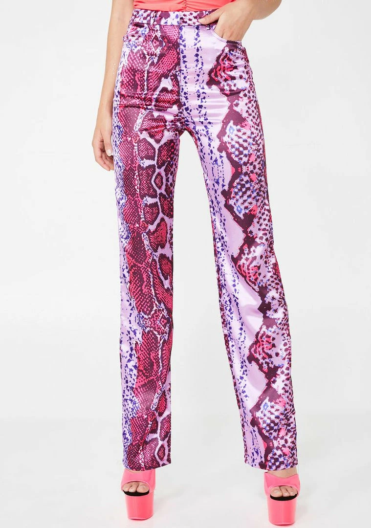 Best deal ๐ Elsie & Fred Rodeo Satin Pink Straight Leg Trousers ๐ 3 Elsie & Fred Rodeo Satin Pink Straight Leg Trousers