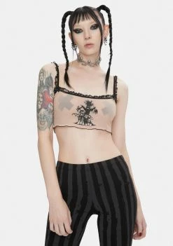 DAMAGE X Yenta Yen Nude Mesh Top