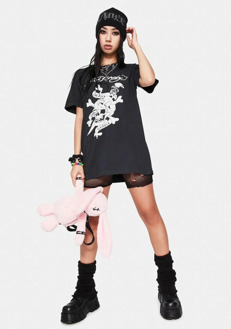 Cheap ๐ Ed Hardy Tops Death Or Glory Skull Graphic Tee ๐ 5 Ed Hardy Tops Death Or Glory Skull Graphic Tee