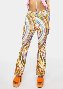 Elsie & Fred Unfaithful Swirl Print Trousers