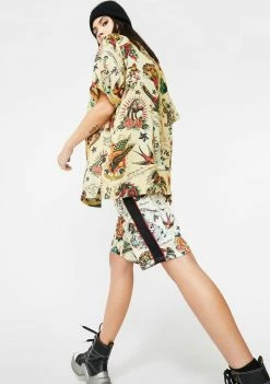 Deals ๐ Ed Hardy Printed Camp Button Up ๐ Shirt ๐ 10 Ed Hardy Printed Camp Button Up Shirt