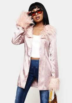 Elsie & Fred Blush Marla Satin Jacquard Jacket