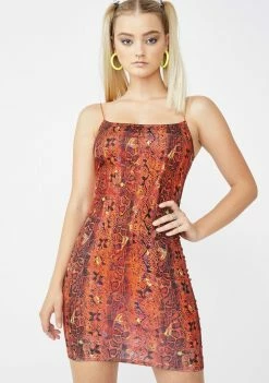 Elsie & Fred Sacramento Snake Print Mini Dress
